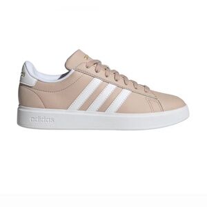 Adidas Women's Beige and White Sneakers